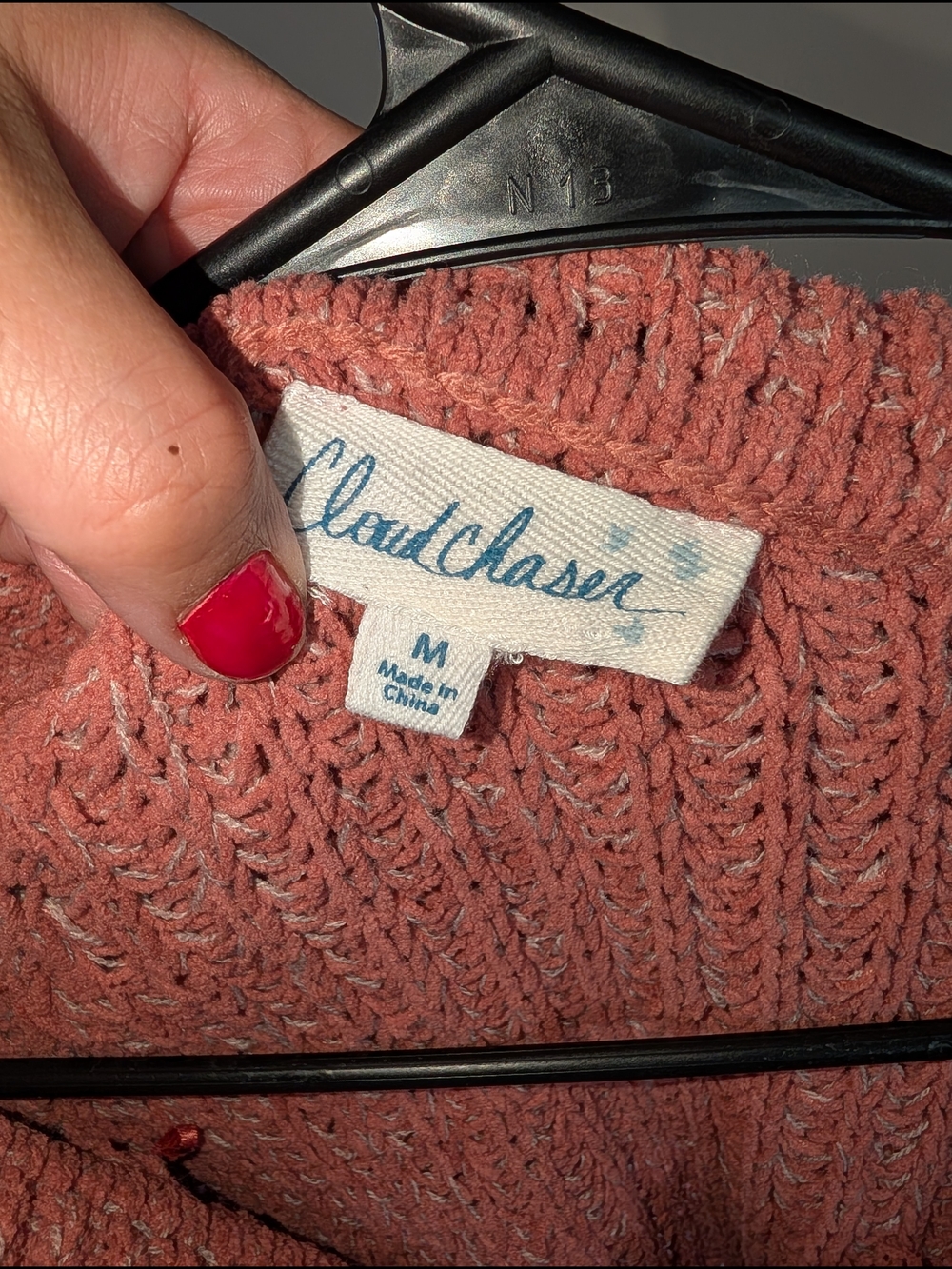 Aviator Nation Cloud Chaser Women's Rust Knit Sweater - M